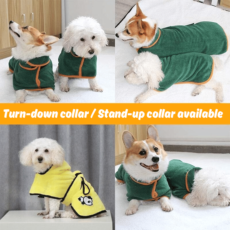 Super absorbent pet bathrobe