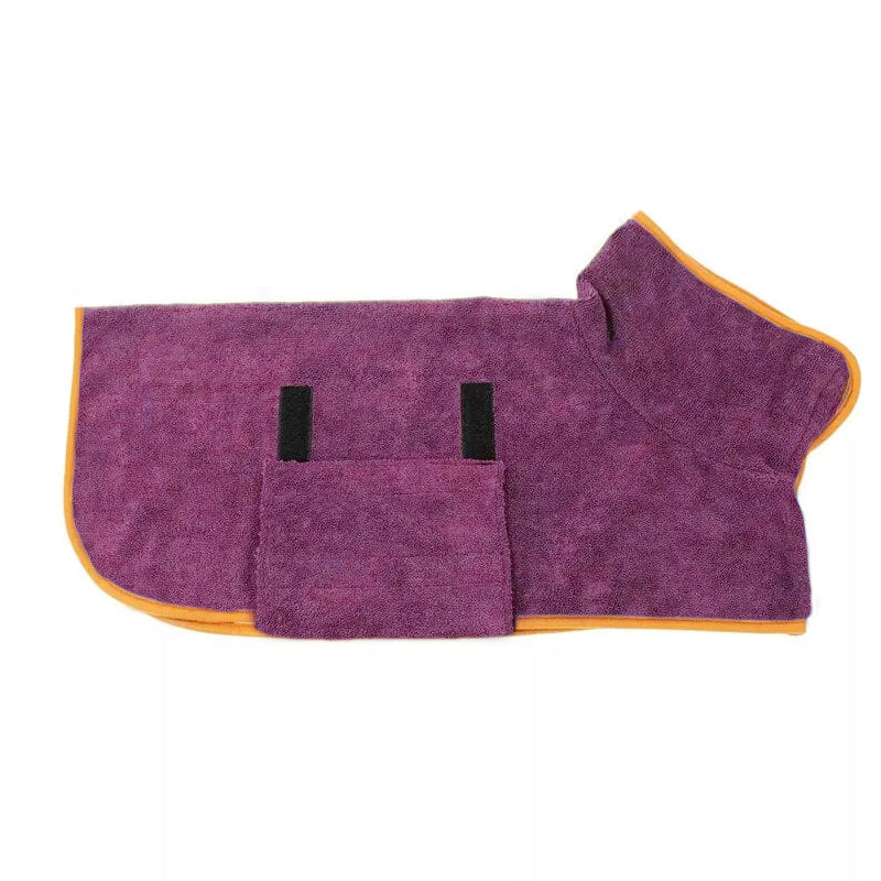 Super absorbent pet bathrobe