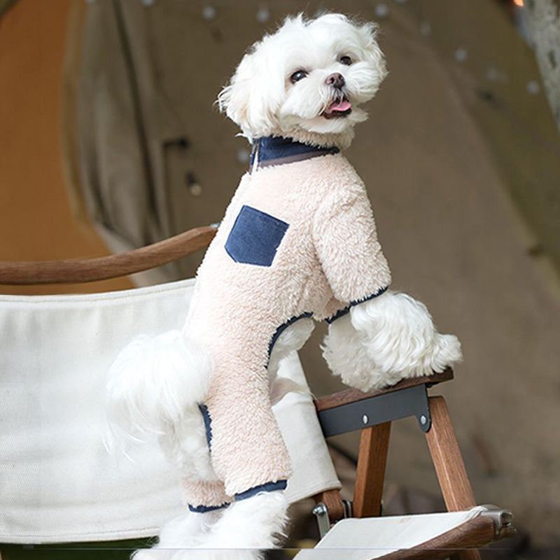 Four-Legged Cotton Padded Coat for Dogs