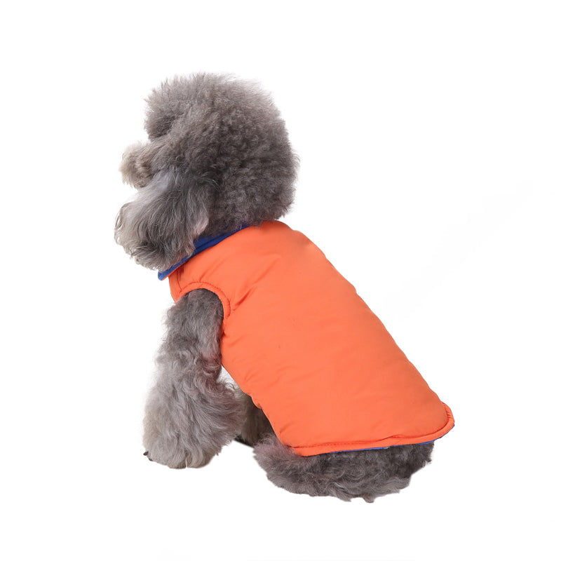 Reversible Color Dog Jacket with D-ring