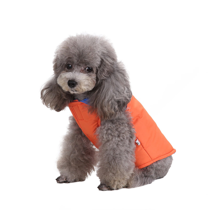 Reversible Color Dog Jacket with D-ring