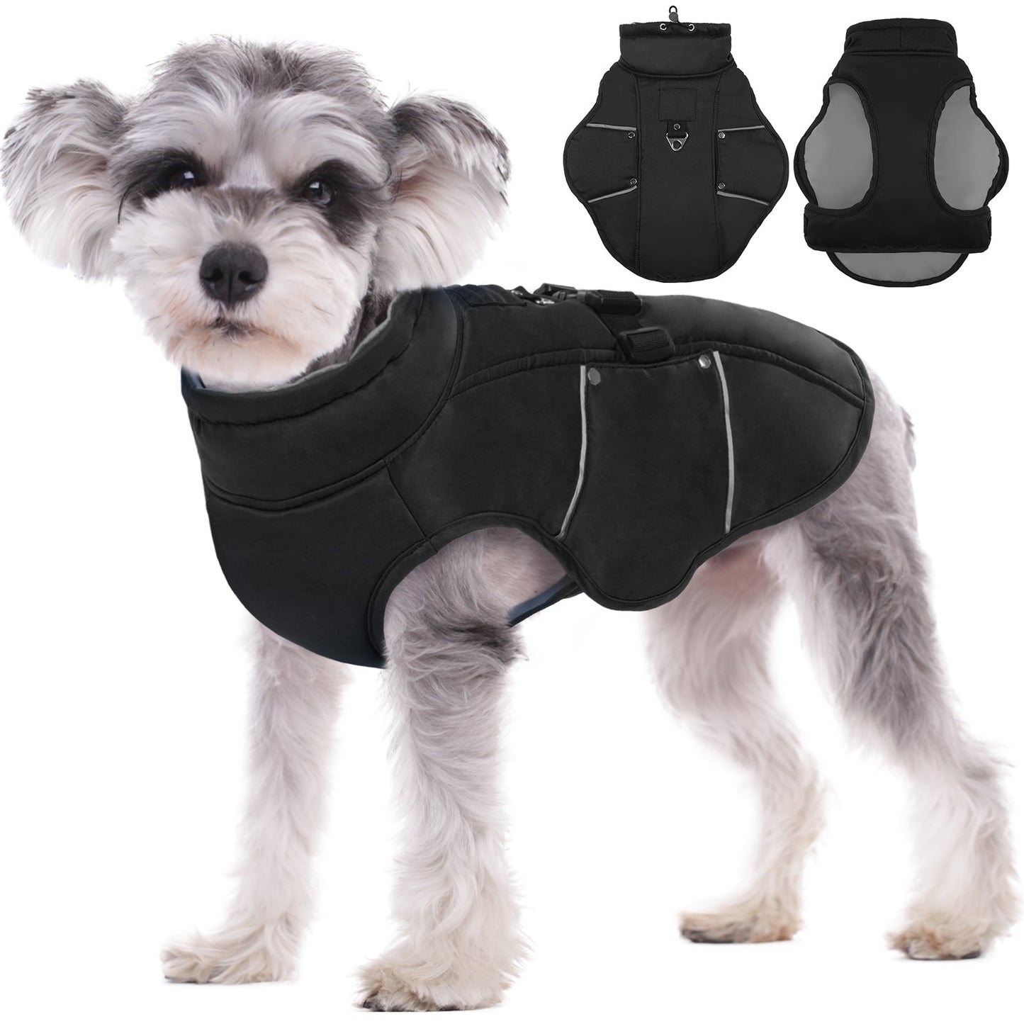 Dog Winter Coat Reflective Adjustable Dog Jacke