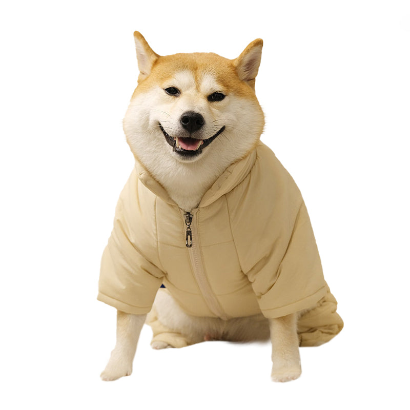 Long Sleeve Dog Jacket with Zipper