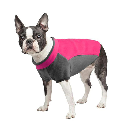 Half Zip Pullover Fleece Dog Coat