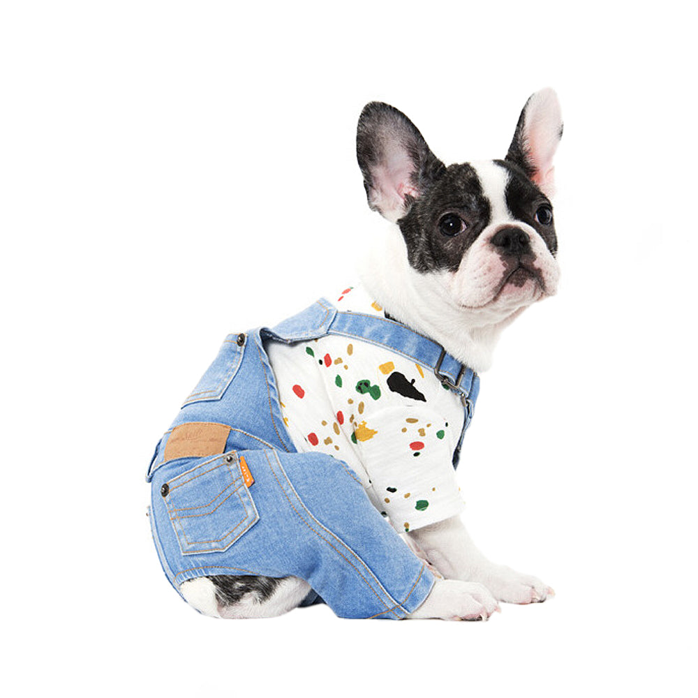 Paint Splatter Pattern Dog T-Shirt