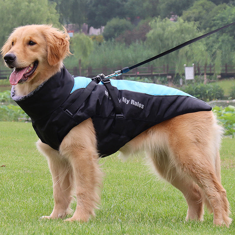 Outdoor Reflective Dog Jacket with Harness