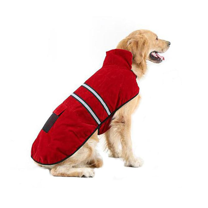 Reflective Pocket Dog Coat with Velcro