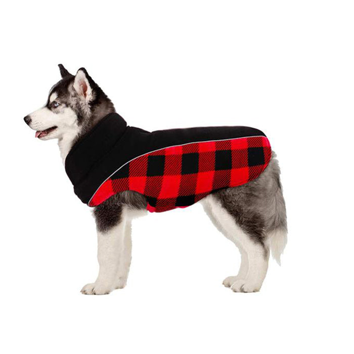 Scottish Plaid Reversible Dog Winter Jacket