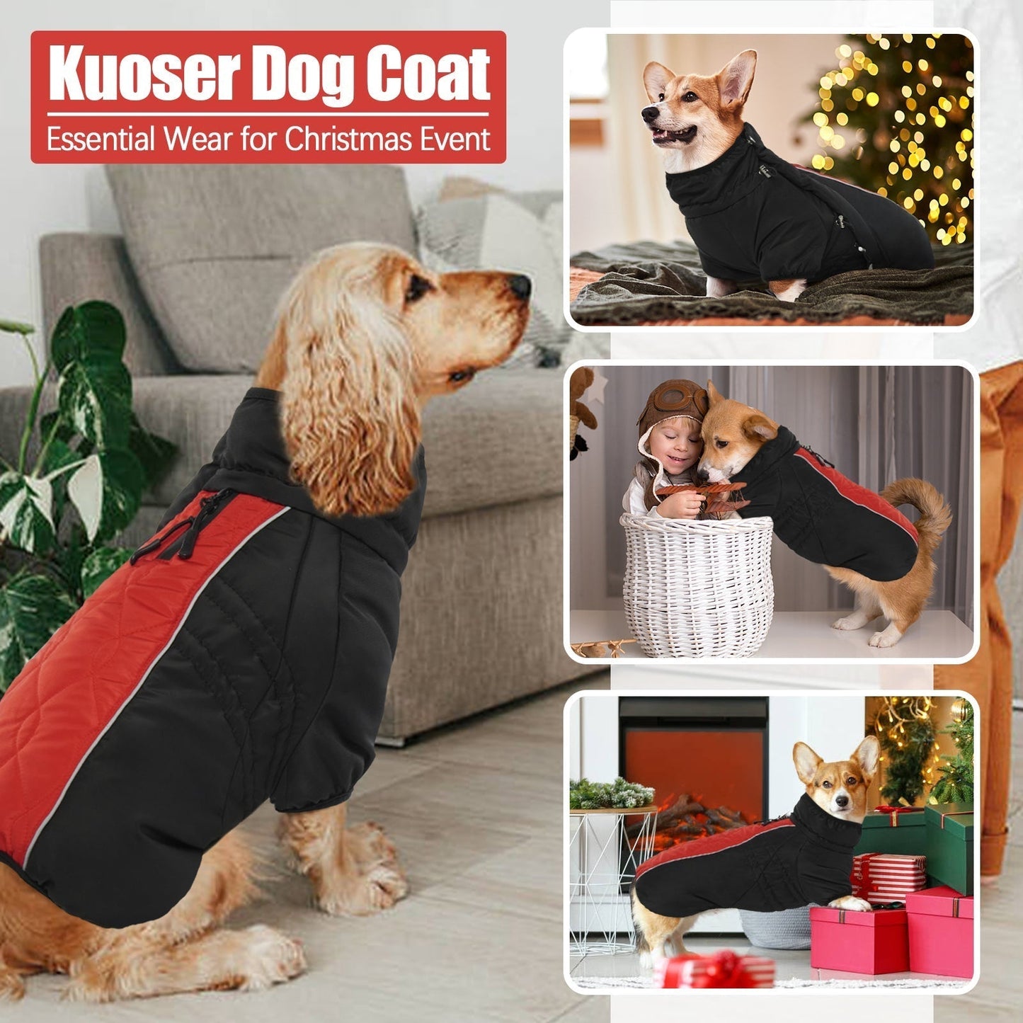 Thick Fleece Lined Dog Coat