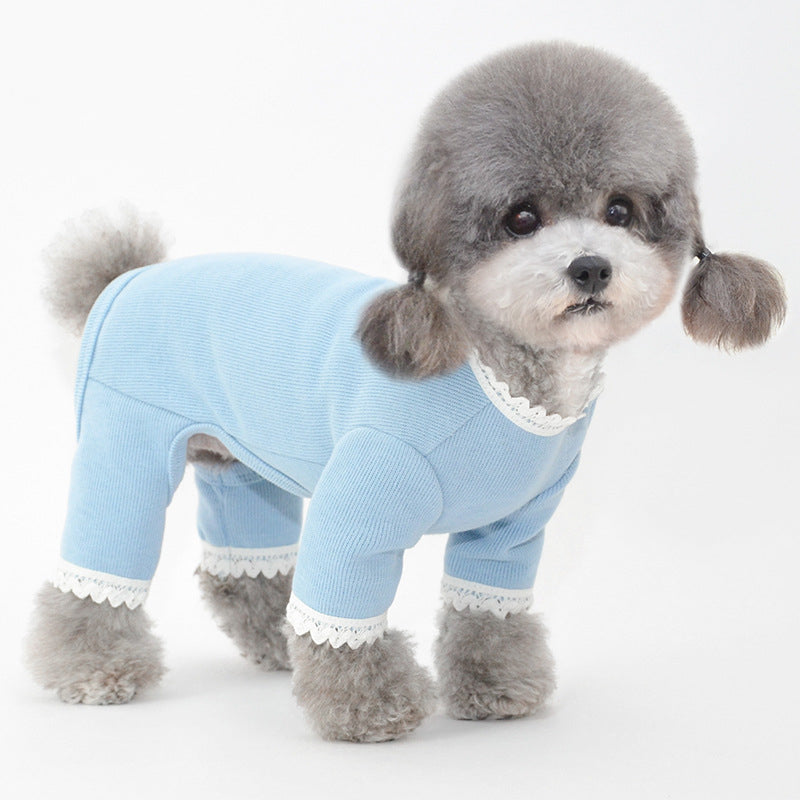 Four-Legged Pure Cotton Dog Pajamas