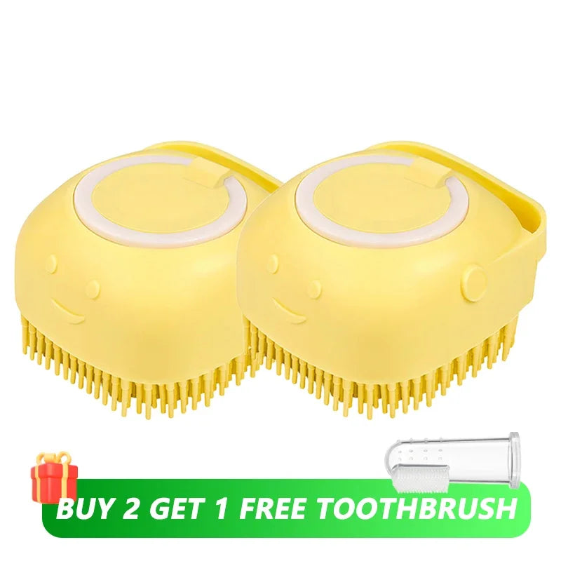 Dog Bathing Massage Brush