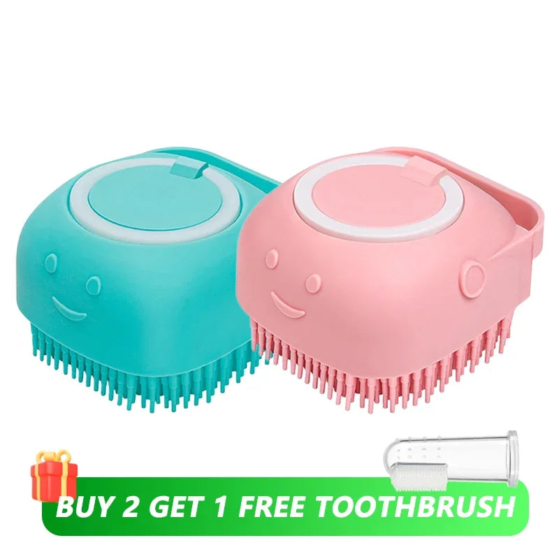 Dog Bathing Massage Brush