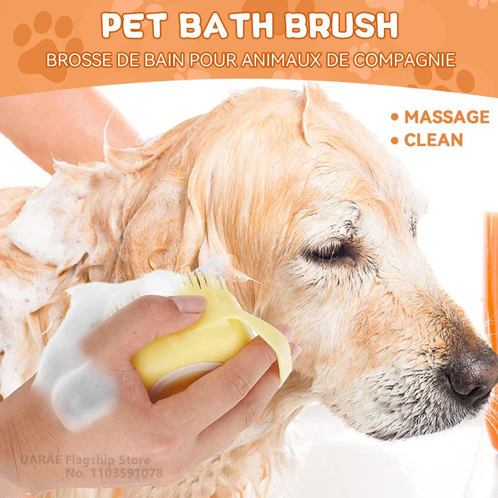 Dog Bathing Massage Brush